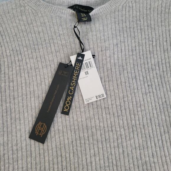 Cashmere Ribbed Knit Sweater Top HOUSE of HARLOW Size M $195 Minimalist Luxe - Picture 7 of 12